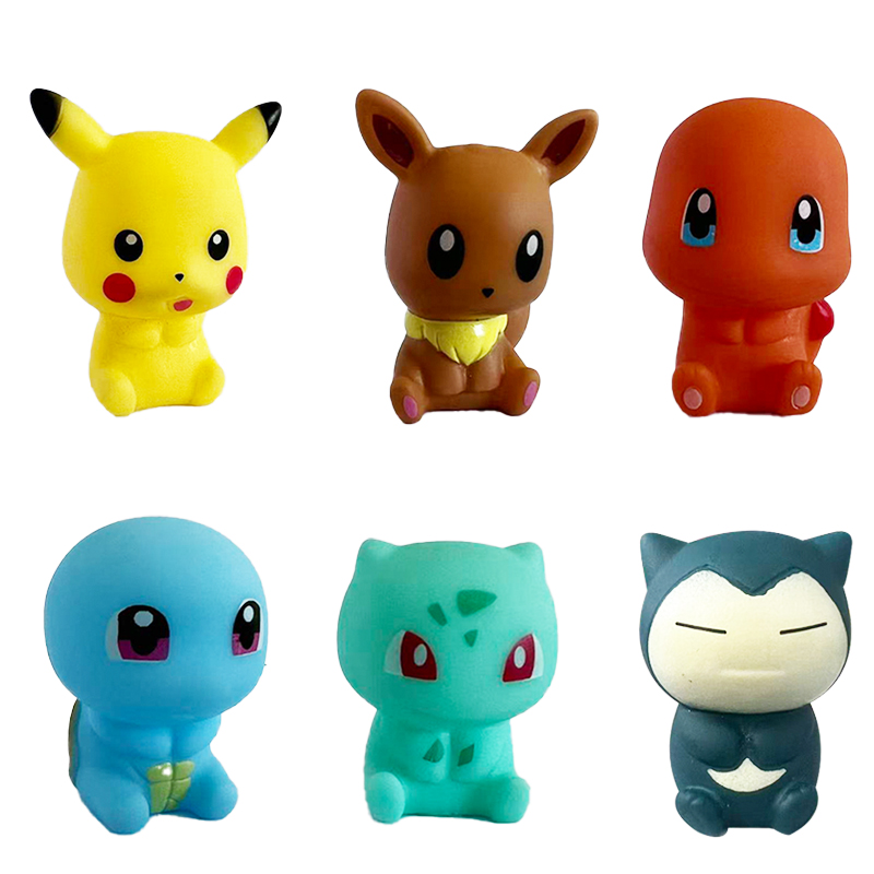 Baby Products Gift Set - Jouets de bain Pokemon, 6 pièces,
