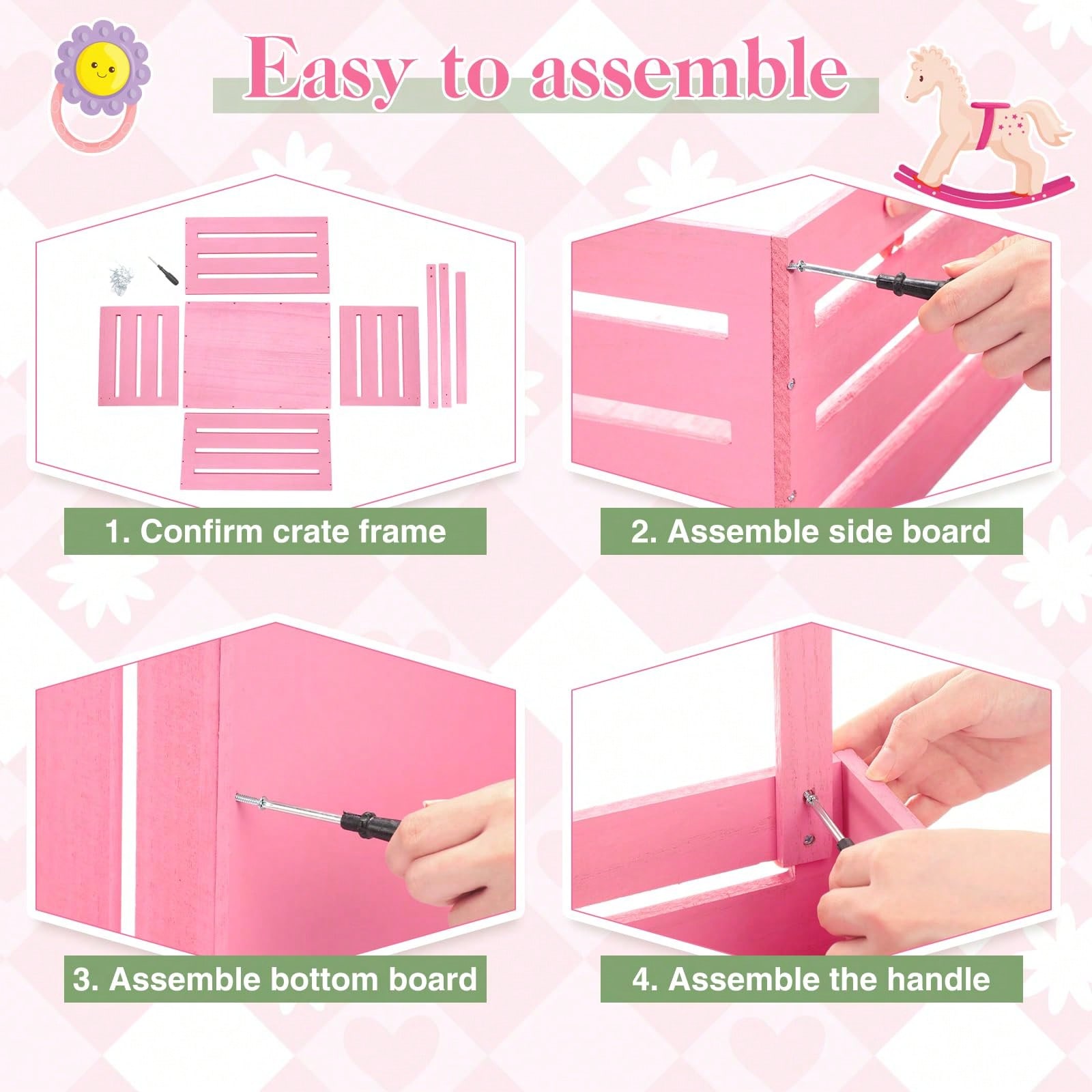 Coffre de rangement en bois ro - Baby Products Hamper avis et prix